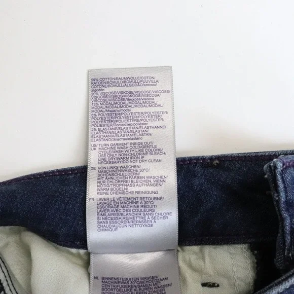 NWT NYDJ Ami Skinny Ankle Jeans 2 Dark Wash Blue Denim Released Hem Mid Rise - Picture 11 of 11